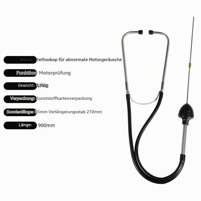 CCLIFE Mechanic Stethoscope Motor Car Machine Diagnostic Tool | With two 300 mm steel tips for engine troubleshooting. Ideal for engine blocks, cylinder heads, gears and bearings.