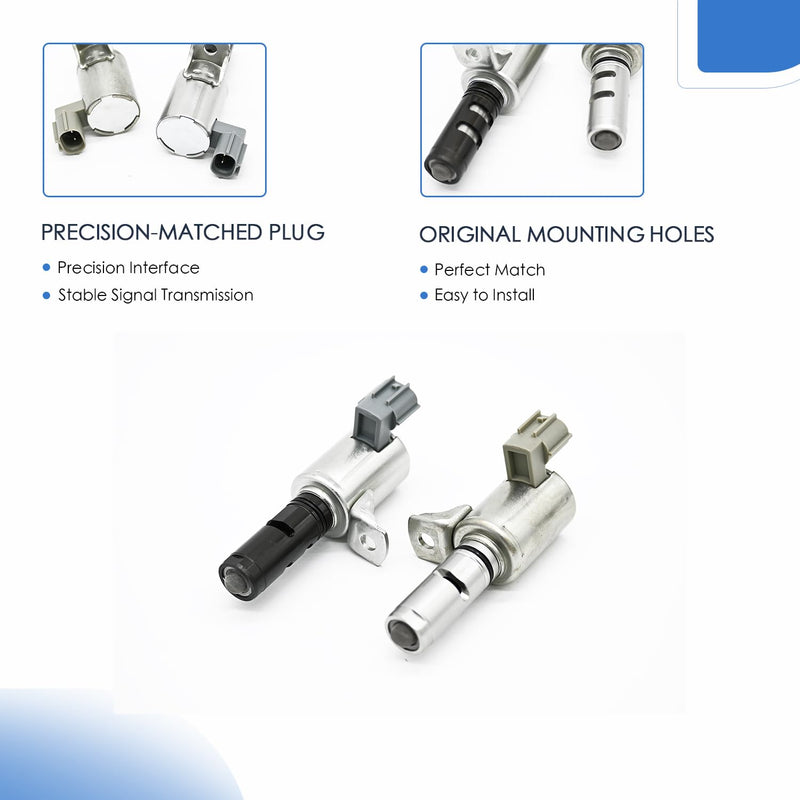 [Australia - AusPower] - 2 PCS Exhaust & INTAKE Engine Variable Valve Timing (VVT) Solenoid Compatible with Ford Escape 2013-2016 Fiesta 2014-2016 Fusion 2013-2016 Transit Connect 2014-2016 L4 1.6L Replace CN1Z6M280D 