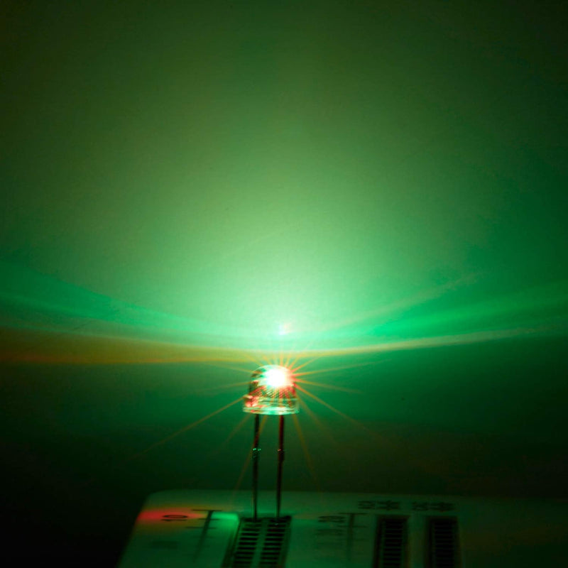 [Australia - AusPower] - Chanzon 100 pcs 5mm RGB Multicolor Slow Blinking (Multi Color Changing) Straw Hat LED Diode Lights (Clear Transparent Lens) Bright Lighting Bulb Lamps Electronics Components Light Emitting Diodes K) Slow Flash (100pcs) 