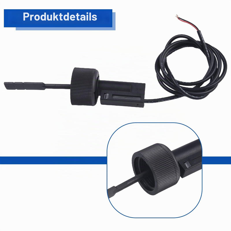 Water Flow Switch Flow Switch for Pool Equipment Water Paddle Flow Switch Sensor for Heat Pump Water Heater Air Conditioning Water Meter Flow Sensor (Pack of 1) black