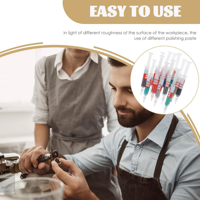 [Australia - AusPower] - Gatuida Pack of 12 Diamond Polishing Lapping Paste Tool Grinding Paste for Finishing Ends Polishing of Metal and Jewellery 
