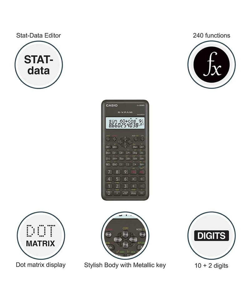 [Australia - AusPower] - Casio FX-82MS 2nd Edition Scientific Calculator 