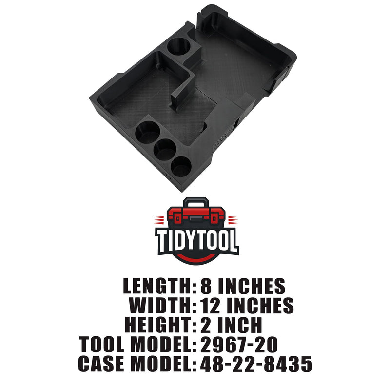Organizer for M18 Fuel High Torque Impact Drill (Model 2967) for Milwaukee Packout Compact Organizer- Model 48-22-8435- LINER ONLY