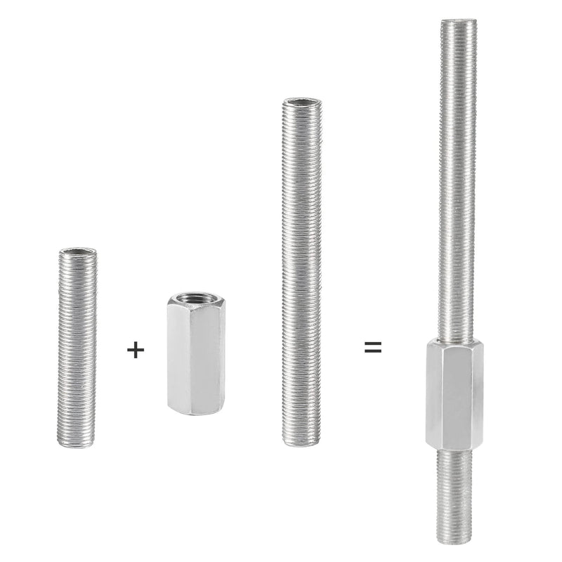 [Australia - AusPower] - MECCANIXITY Hex Coupling Nuts M10 x 1mm Fine Thread 30mm Length Sleeve Stud Rod Adapters Pipe Connectors Pack of 15 M10x30mm 