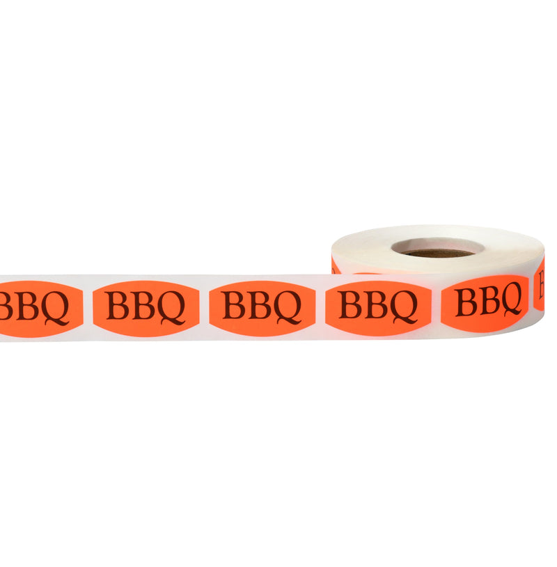 BBQ Grocery Store Food Labels .75 x 1.375 Inch 500 Total Adhesive Stickers