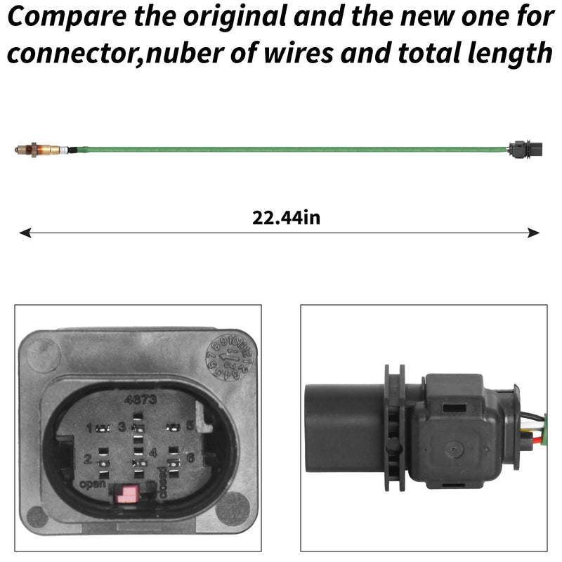 [Australia - AusPower] - 234-5096 O2 Oxygen Sensor Upstream Compatible with C280 C300 C350 CL550 CLS550 E350 E550 G550 GL320 GL550 GLK350 ML320 ML350 ML550 R320 R350 S400 S550 SL550 SLK280 SLK300 SLK350 