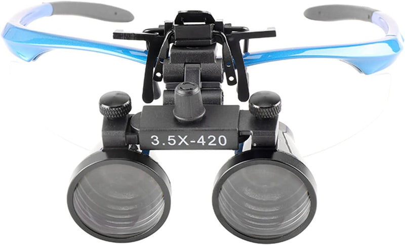 [Australia - AusPower] - 2.5X/3.5X Binocular Loupes Glasses Magnifier Clip on Style DY-101 (3.5X) 3.5X 