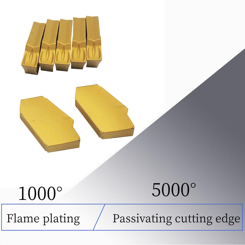 [Australia - AusPower] - ASZLBYM Groove Cutting Tool Chopping Board Tools SPB332 / SPB32-3 Groove Cutting Tool and 12 Pieces SP300 / ZQMX3N11-1E 3 mm Carbide Inserts for Groove Cutting 