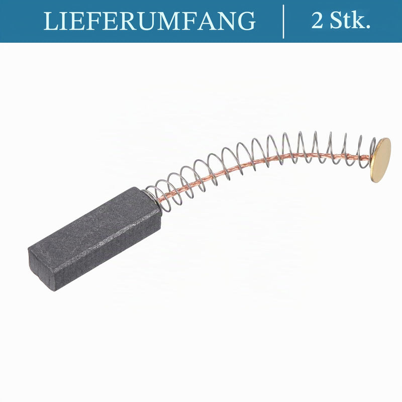 Quartzman Replacement Carbon Brush 6 mm x 8 mm x 24 mm, Pack of 2 | Carbon Brushes for Power Tools