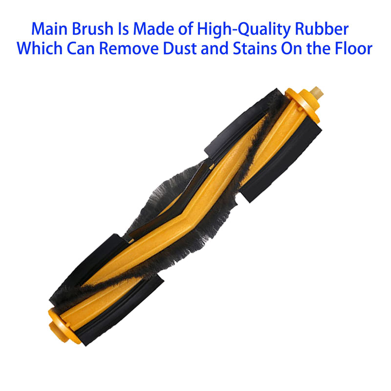 Replacement Accessories Kit for Yeedi Vac/Vac X/Vac Max/Vac Station/Vac 2/ Vac 2 Pro Robot Vacuum Include 1Main Brush 4 Side Brushes 4 Filter Parts (9 Pack)