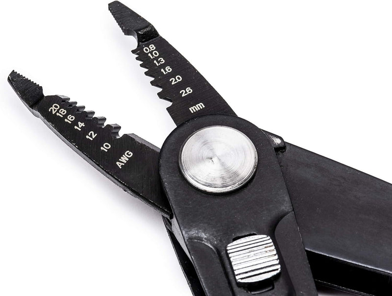 Crescent 2 in 1 Combo Dual Material Linesman's Pliers and Wire Stripper - CCP8V , Black
