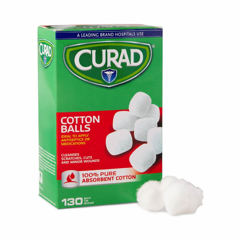 [Australia - AusPower] - Curad Sterile Cotton Balls, 1", 130/Box 