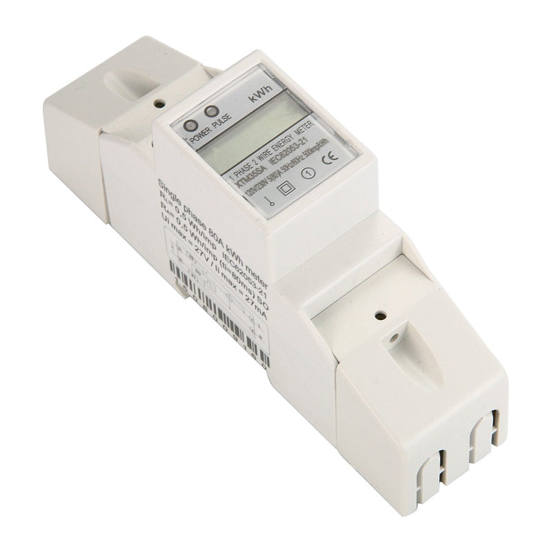 [Australia - AusPower] - BAYM® 5(80) A 120V 60HZ Single Phase Din Rail KWH Watt Hour Din-Rail Energy Meter LCD KWH 80A 