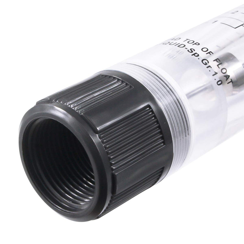 [Australia - AusPower] - Pipe Liquid Flow Meter Plexiglass Flowmeter G1 Thread G-25 1-10GPM 5-35LPM 