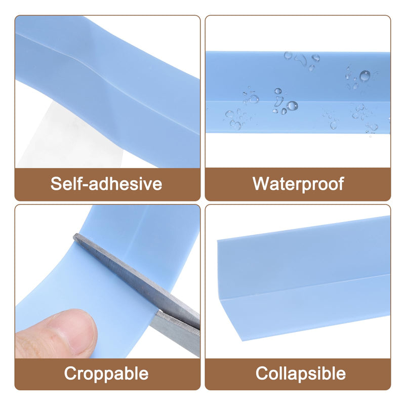 uxcell 3 Rolls Beige Caulk Sealant Strip Waterproof Self Adhesive 0.87" x 10.5Ft Toilet Caulk Tape, Bathtub Caulk Sealing Strip for Kitchen Countertop, Sink, and Floor Edge Protector
