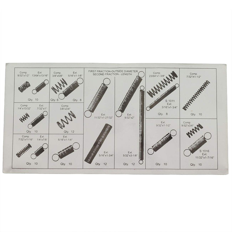 [Australia - AusPower] - 200pcs 20 Sizes Spring Assorted Kit Metal Electrical Hardware Drum Extension Tension Springs Extended and Compressed Spring Assortment 