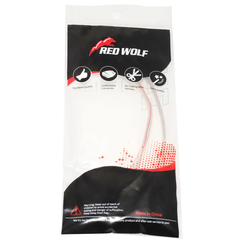 [Australia - AusPower] - RED WOLF Speaker Wiring Harness Connector Compatible with Honda 1986-2013 Civic Accord Odyssey, Acura 1986-2010 Integra CL TSX Install Aftermarket Door Speaker Cable Plug Adapter 4 PCS 