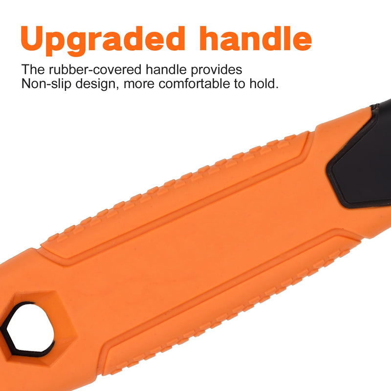 [Australia - AusPower] - Vinyl Siding Removal Tool with Extra Long Handle- Steel Blade Vinyl Non-Slip Grip Handle for Installation and Removal Tool Avoid Damaging Vinyl Siding Tool (1) 1 