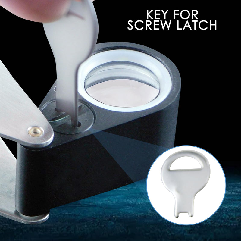 [Australia - AusPower] - Generic Mini Jeweler Loupe 20x Magnifier with LED and Uv Light 20x Magnification 