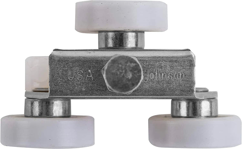 Johnson Hardware Sliding Door/Pocket Door Hanger Ball Bearing 1125-1 Inch Wheel, 200 lb Capacity 1 Inch
