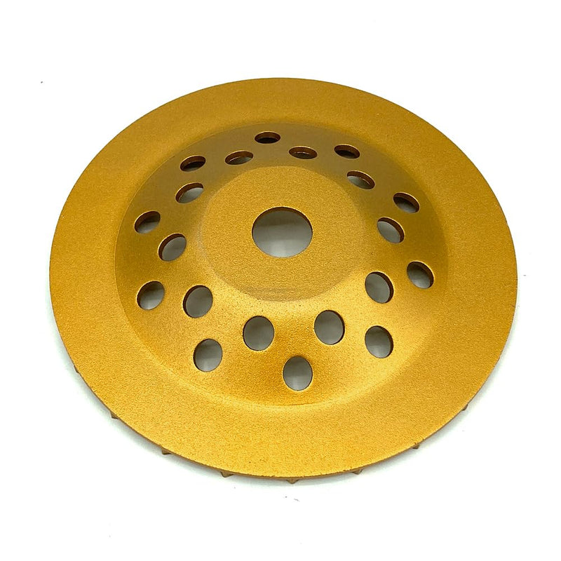 [Australia - AusPower] - Diamond Concrete Grinding Wheel 7 inch for Polishing and Cleaning Stone Concrete Surface, Cement, Marble, Rock, Granite, and Thinset Removing, Angle Grinder Disc，24 Turbo Segments 