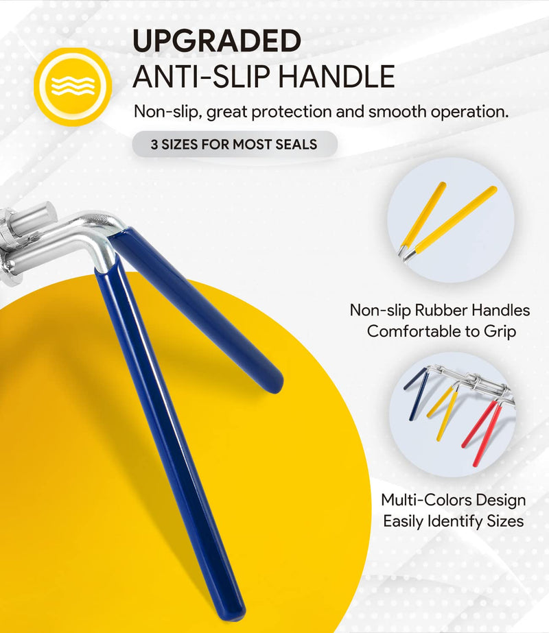 [Australia - AusPower] - 3 Pack Hydraulic Seal Installation Tools, Hydraulic Cylinder Piston Repair Seal Kit, U-Cup Rod Seal Installation Tool Kits Upgraded Seal Twistor Install Tool Set 3 Pack 