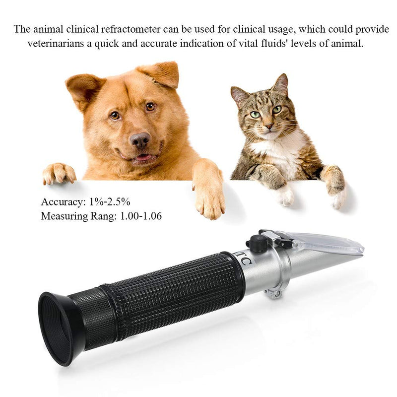 [Australia - AusPower] - Clinical Refractometer Veterinary Hand-Held Refractometer Vet Veterinary Medicine RHC-300 Serum Protein Urine Density for pet Dog (Large Animal) and cat 