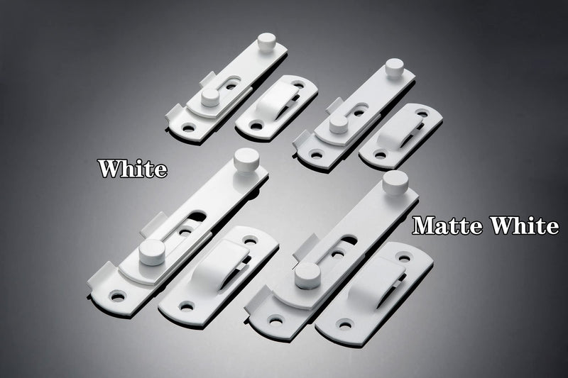 INIRET 10 Packs Barn Door Latches， White Stainless Steel barn gate flip Door Latch Bi-fold Door Lock,Sliding Door Antique Lock Gate Latches Wine Cabinet Closet Door Latches(White)