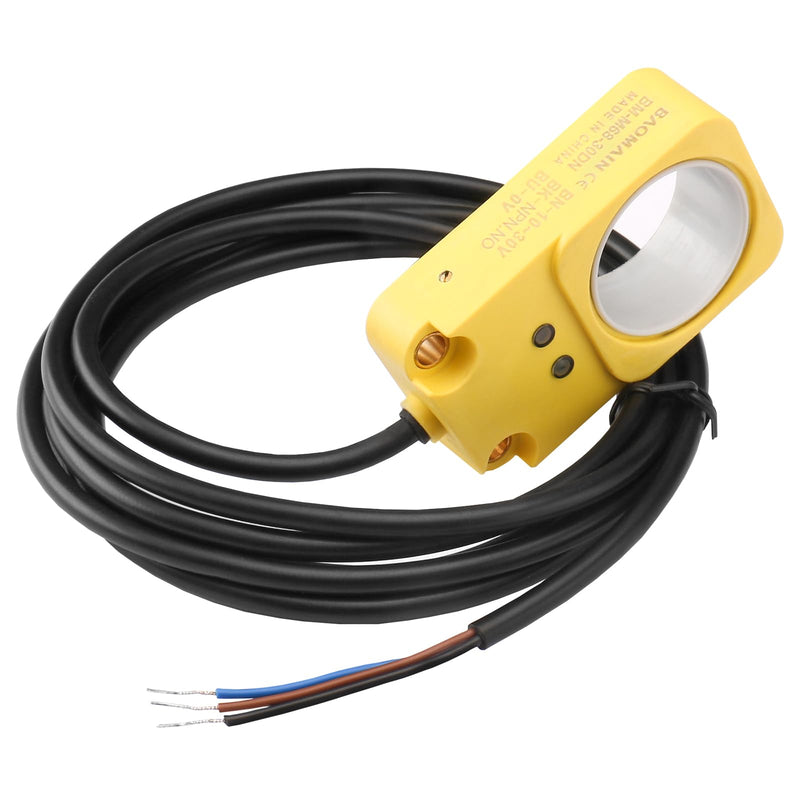 [Australia - AusPower] - Baomain Ring Proximity Switch Ring Sensor BM-M68-30DN NPN, NO(Normally Open) 30mm Diameter Sensor Screw Machine Feeding Detection and Counting 