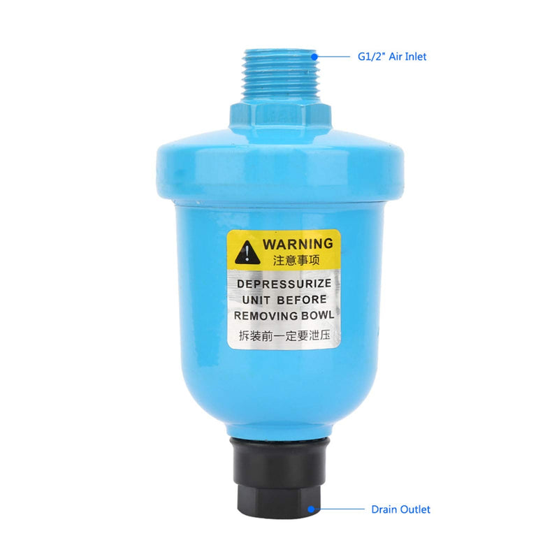 [Australia - AusPower] - Joyzan Automatic Drain Valve Aluminum Check Valve G1/2 1.0MPa 2 Port NPT or BSPT for Air Storage Tanks and Other Gas Pressure Vessels 