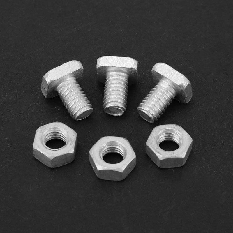 [Australia - AusPower] - TOPINCN Greenhouse Repair Kit Hardware Set - 50pcs Aluminum Nut + 50pcs Bolt - Silver 