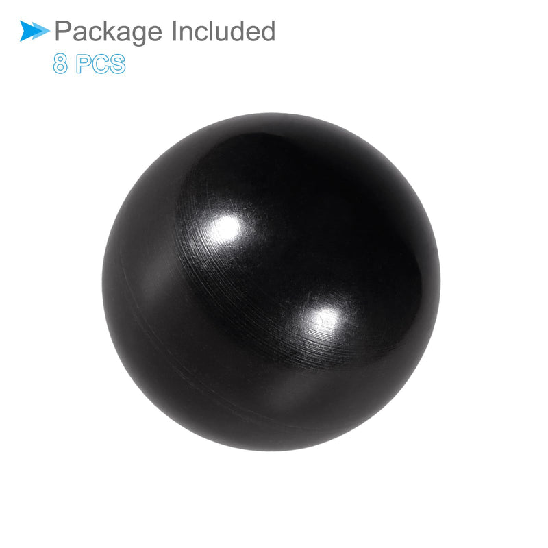 [Australia - AusPower] - Thermoset Ball Knobs, M5 Female Thread 20mm Diameter, Plastic Metric Hand Screw Grip Black - (Applications: for Lathe Machinery Lever Handle), 8-Pieces M5 x 20mm 