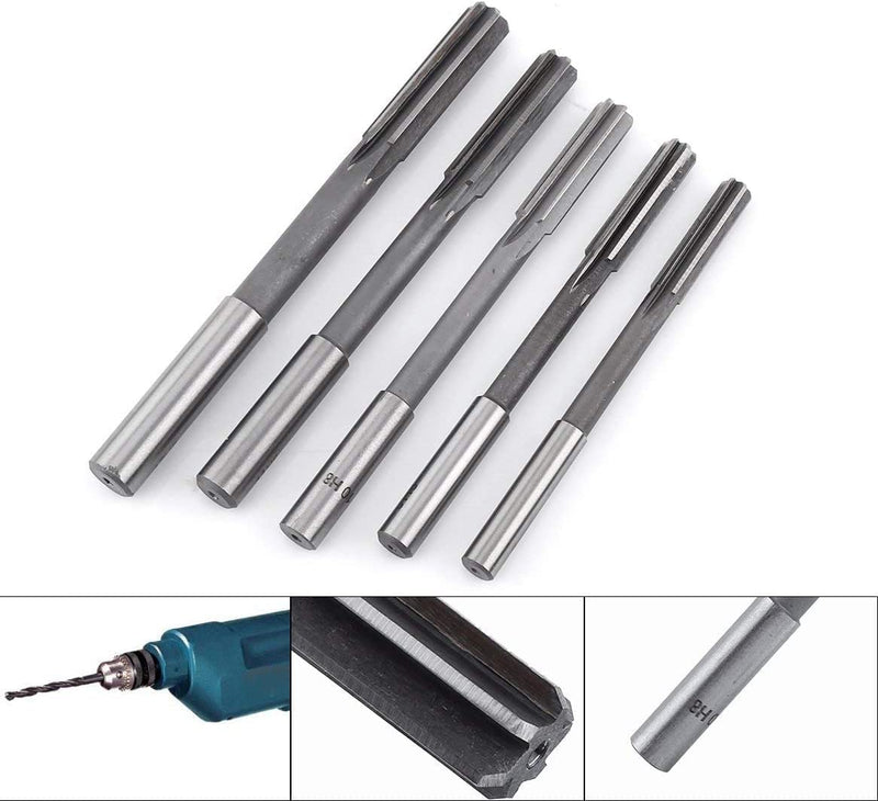 [Australia - AusPower] - Utoolmart Chucking Reamer 3/8", H7 HSS Lathe Machine Reamer, Round Shank Milling Cutting Tool, for Metal Non-Ferrous Metal Copper 1pcs 3/8 in 