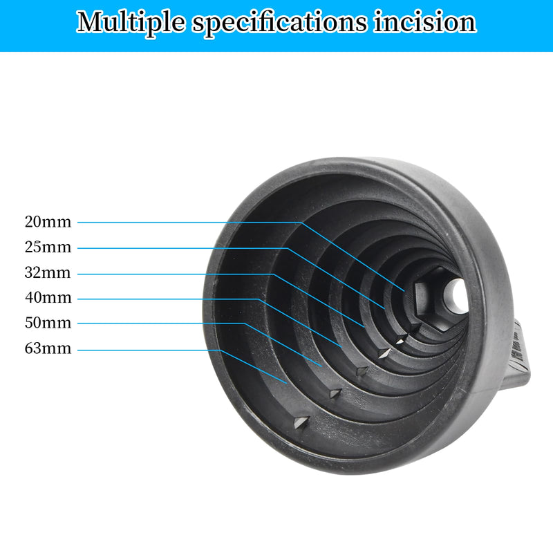 [Australia - AusPower] - Plastic Pipe Chamfer Tool, Pipe Deburring Tool for 20-63 mm Plastic Pipes, High Performance Pipe Cutter, PE Pipe Sharpener, for PVC, PP, PE Pipes 