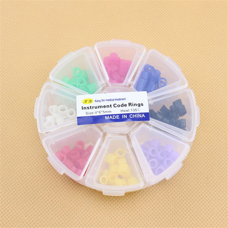 [Australia - AusPower] - Healifty Dental Code Rings, 320pcs Silicone Color Code Rings for Distinguish Dental Instruments, Easy Clean, Non?Toxic, Orthodontic Code Ring for Scaler Dental Tool 320pcs Style 3 