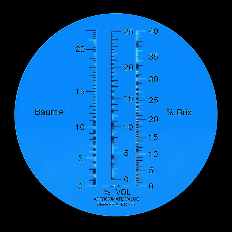 [Australia - AusPower] - 3-in-1 Digital Alcohol Refractometer Kit for Home Brewers | Measures Brix (0-40%), Alcohol (0-25%), Baume (0-20%) | ATC for Beer, Wine, Mead & Grape Must Sugar Content 