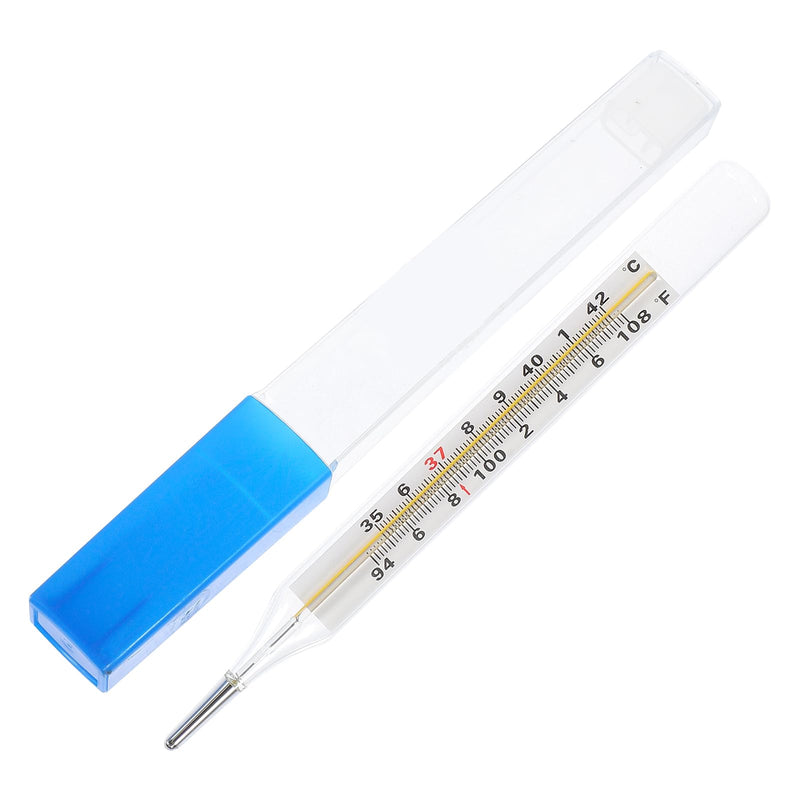 [Australia - AusPower] - MAGICLULU 1Pc Glass Oral Temperature Adult Free Clinic Armpit Fast Reading Fever Indicator(Double Scale) ?&? 