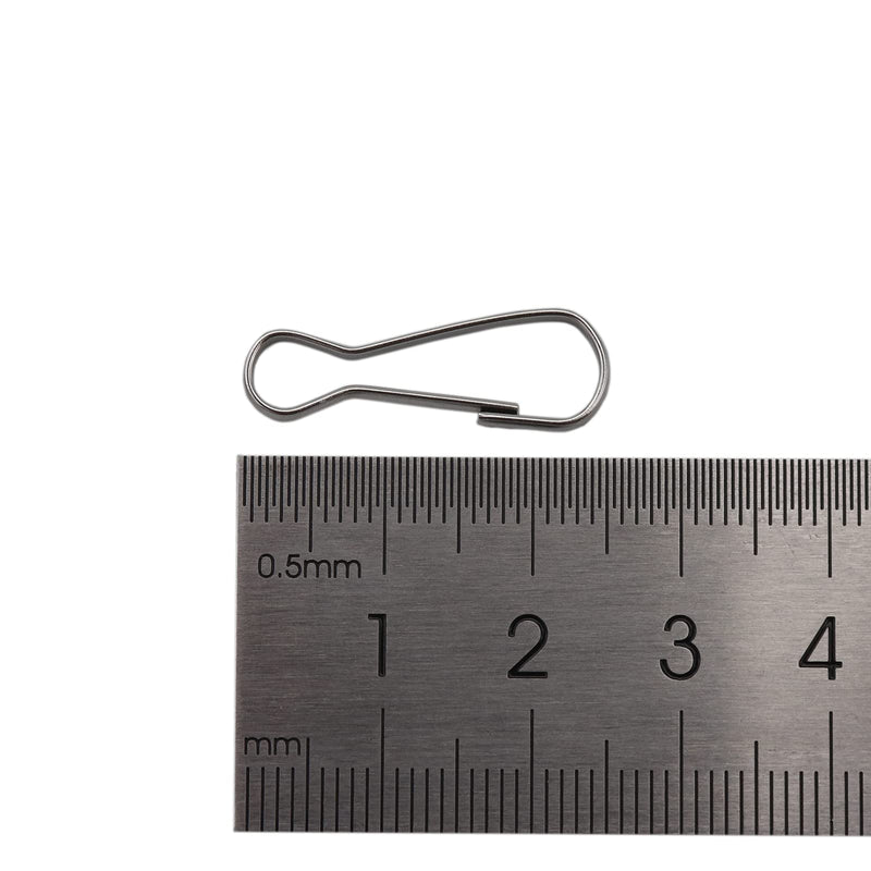 [Australia - AusPower] - 100 Pcs Lanyard Hooks, 304 Stainless Steel Metal Spring Hooks, Small Spring Clips, Lanyard Snap Clip Hooks for ID Card, Key Chain - 1 Inch(25mm) 