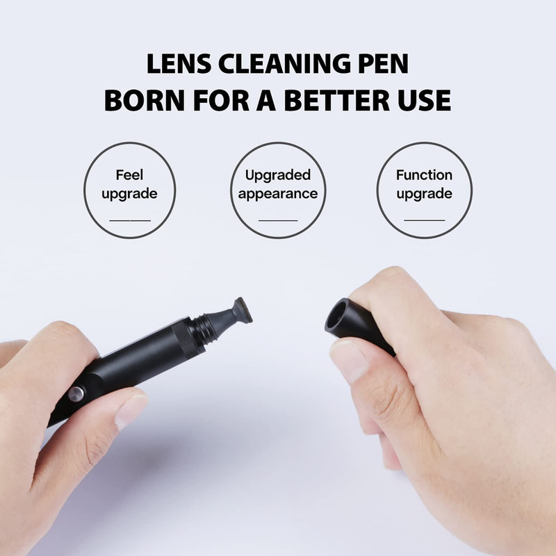 [Australia - AusPower] - Vsgo V-P01e Professional Lens Cleaning Pen Lens Brush Double-Ended Lens Pen With Soft Brush And Nano Optical Carbon Compatible For Camera Lens Cleaning, Optical Lens, Glasses Cleaning And Other Lenses 