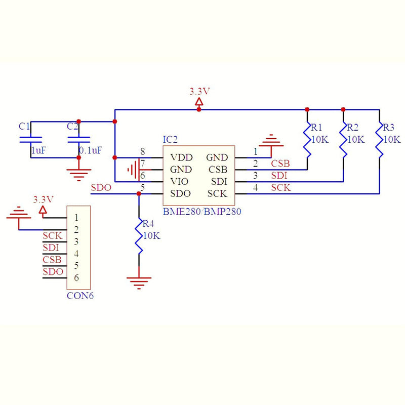 [Australia - AusPower] - 5-Piece BMP280 BMP280-3.3 High Precision Digital Atmospheric Barometric Pressure Atmospheric Pressure Sensor Replace BMP180/BMP186 3.3V 