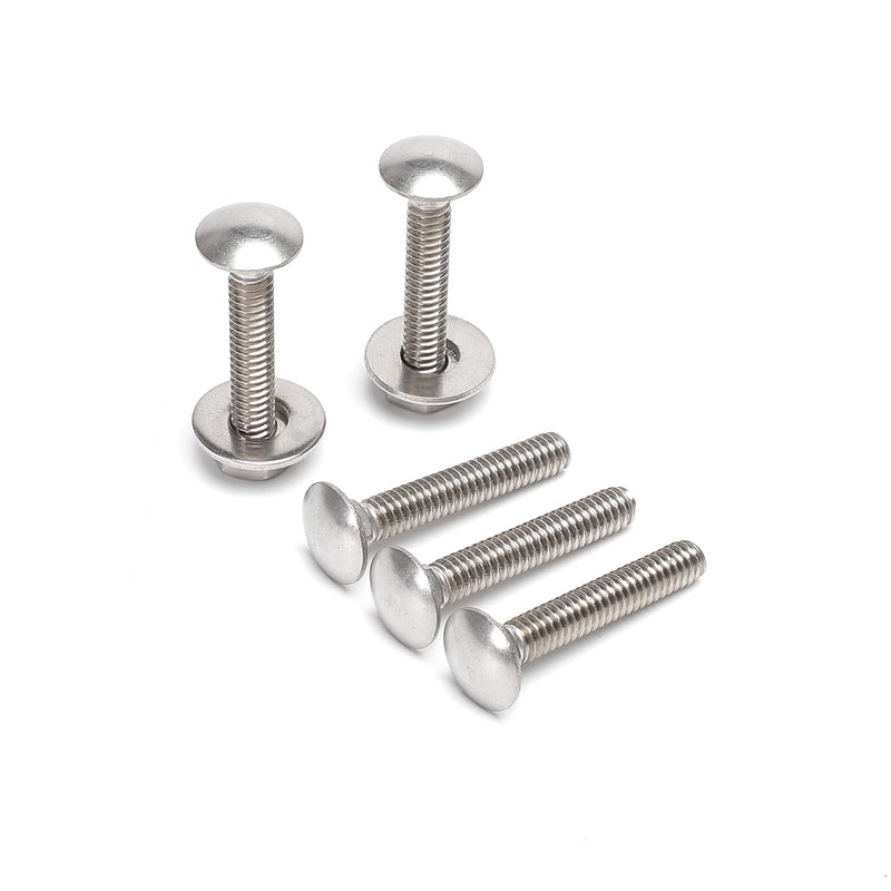 [Australia - AusPower] - (10 Sets) 1/4-20 x 1-1/2" Carriage Bolts and Nuts Kit, Round Head Square Neck Screws, Stainless Steel 18-8 (304) 1/4-20 x 1-1/2(10 SETS) 