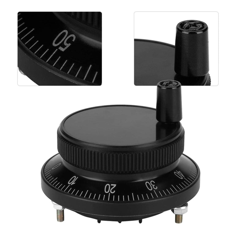 [Australia - AusPower] - CNC pulse generator, pulse generator, pulse generator, 5 V, 60 mm, hand-wheel pulse generator, router, manual control for CNC system (black) 