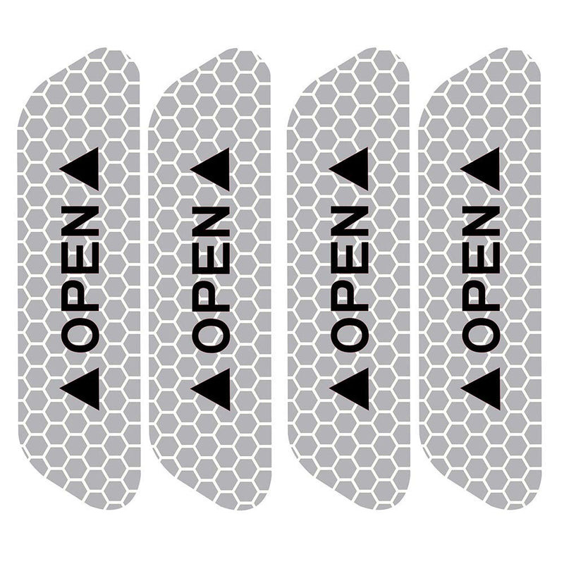 Car Door Open Prompt Anti-Collision Reflective Stickers Tape Conspicuity Safety Caution Warning Sticker for Car Truck Trailer-red Red