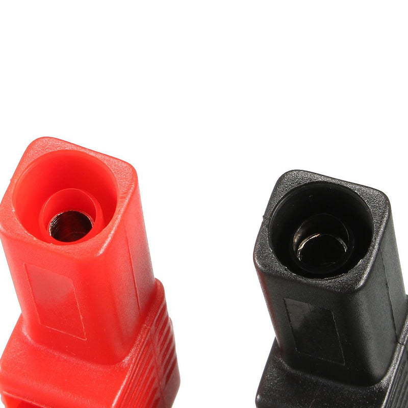 [Australia - AusPower] - uxcell 1 Pair Alligator Clip Adapter Extender 4mm Banana Jack 1000V 30A Test Clamp Full Shroud Insulated Red and Black 