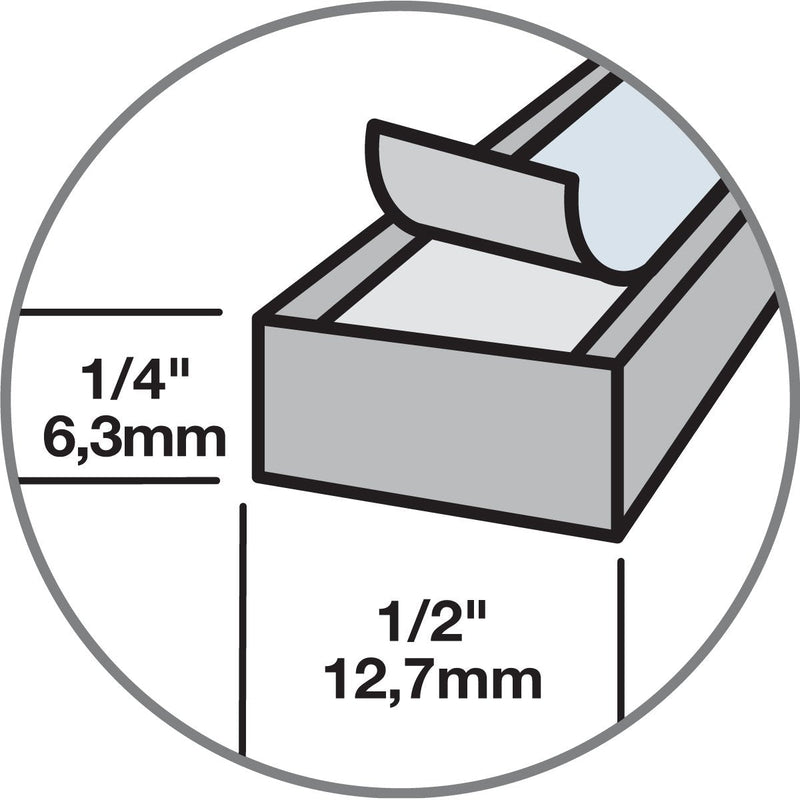 [Australia - AusPower] - Weather Proof Closed Cell PVC Foam Tape MD Building Products 02279 Gray 1/4" x 1/2" x 17' 
