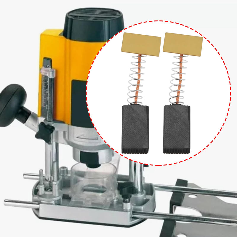 [Australia - AusPower] - eMagTech Pack of 4 Motor Carbon Brushes 6.8 x 10.3 x 18.4 mm N-7353 Compatible with Einhell Bavaria BFMR 1100 