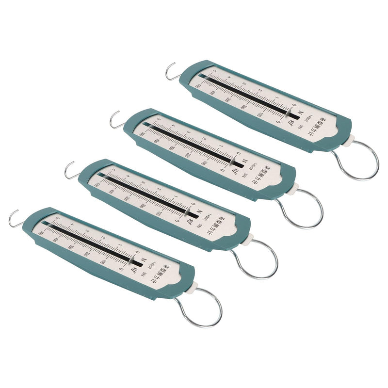 [Australia - AusPower] - HAOHIZE Spring Force Meter, Pack of 4 Spring Force Gauge 5N Precise Portable Bar Force Meter for Physical-Mechanical Experiments 