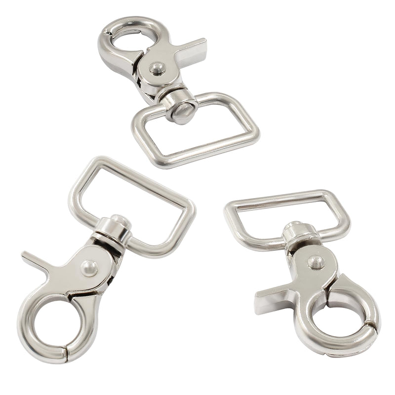 [Australia - AusPower] - 10Pcs Swivel Snap Hooks Heavy Duty, Trigger Snap Clasp Keychain Hook Lobster Claw Clips for Key Chains Flag Pole Dog Leash 