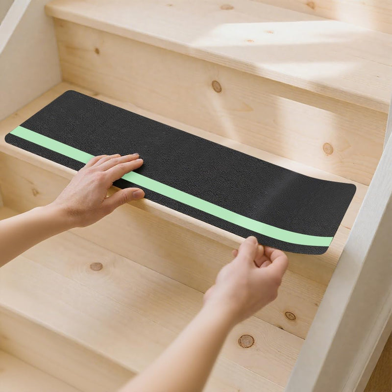 Anti Slip Adhesive Strips for Wood Steps Indoor Stair Grips & Outdoor (6PC, 6" x 30") 6PC 6" x 30"