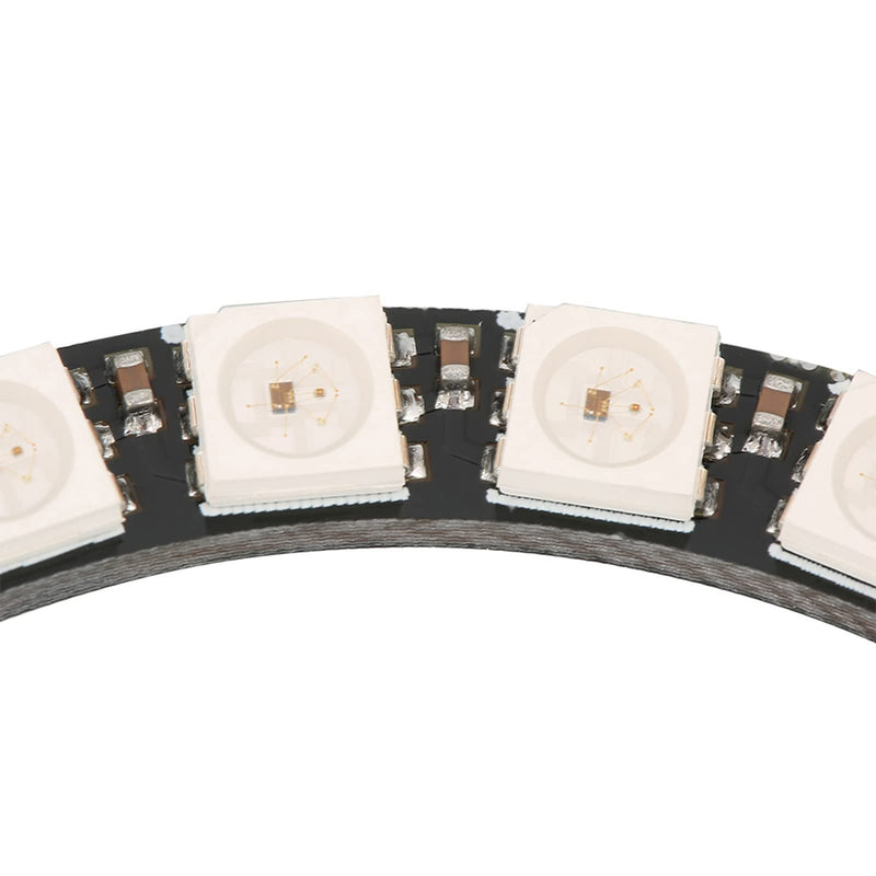 Fafeicy 2pcs 5VDC 24-Bit WS2812 5050 RGB LED Ring Lamp Light with Built-in Drivers 7cm/2.8" Inner Diameter, 8.5cm/3.3" OD (Pack of 2)